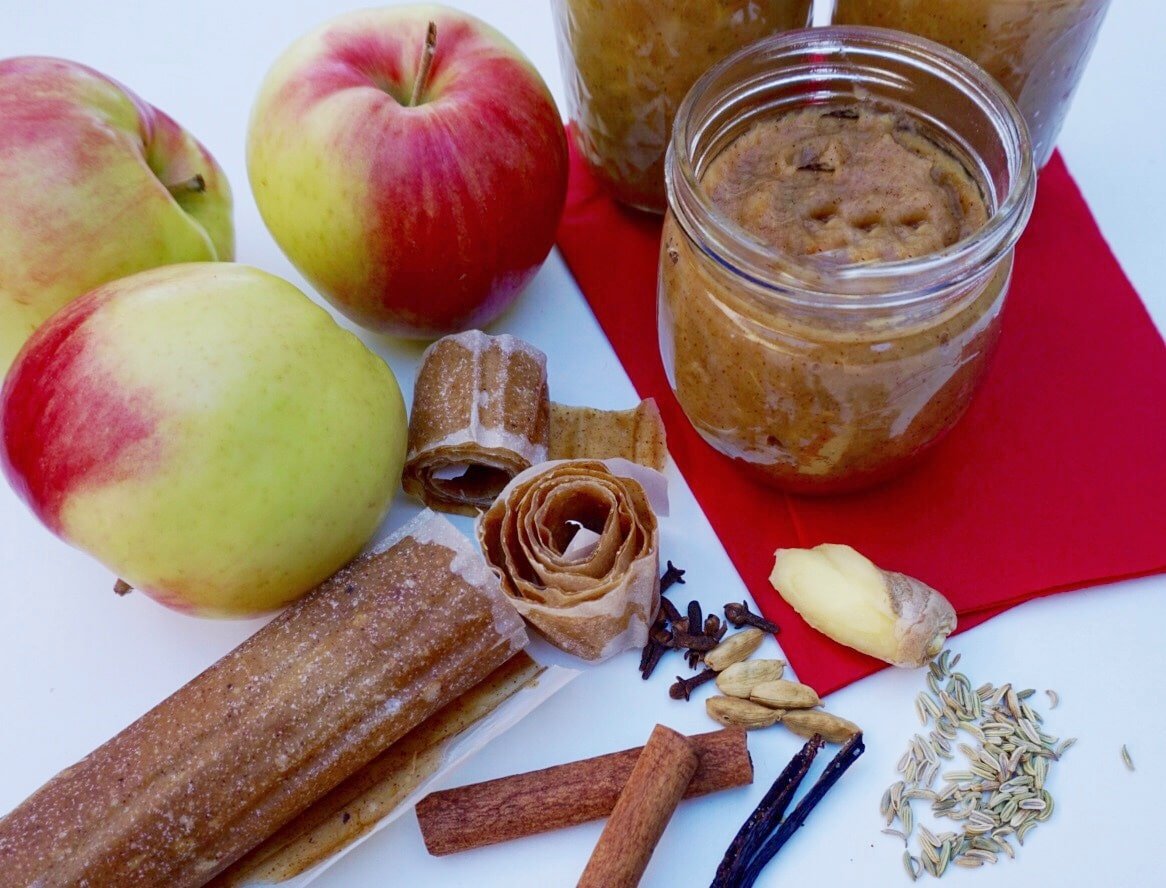 Chai Applesauce, Apple Butter, and Apple Leather